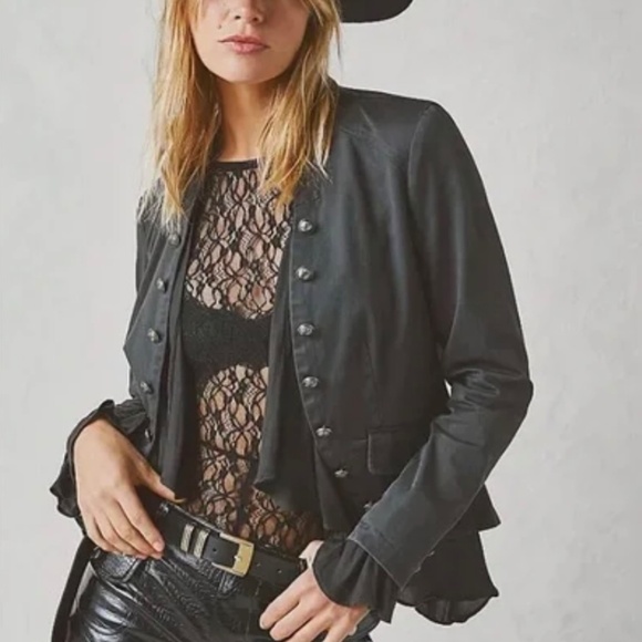 Free People Ruffles Romance Jacket - Picture 2 of 12